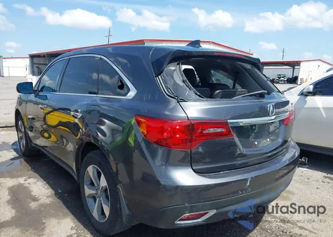 2016 Acura Mdx Acurawatch Plus Package из США, поврежденный, VIN 5FRYD4H28GB040924